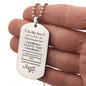 To My Son Dog Tag & Chain