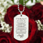 To My Son Dog Tag & Chain
