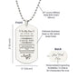 To My Son Dog Tag & Chain