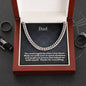 To My Dad Cuban Link Chain