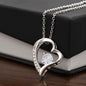 Stunning Heart Forever Love Pendant Necklace