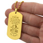 Best Dad Dog Tag & Chain