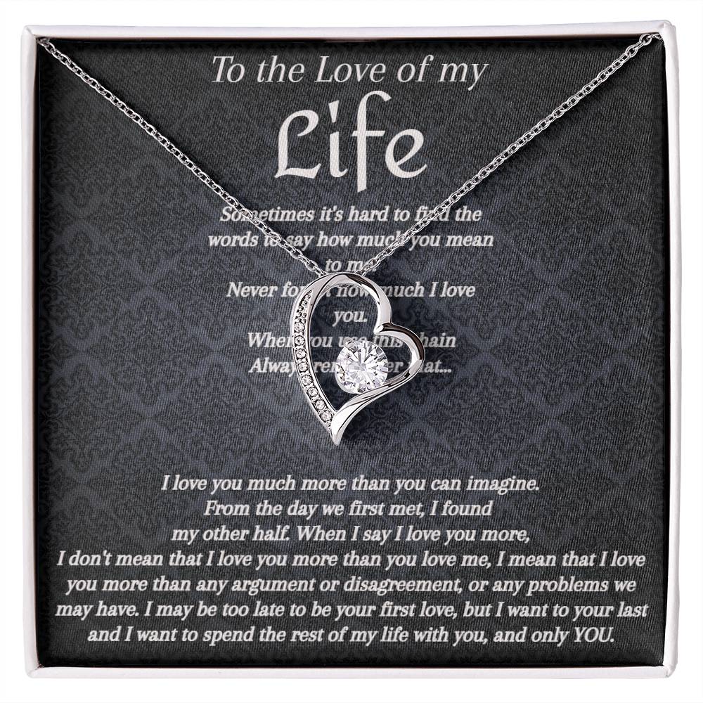 Love of my Life Forever Heart Necklace