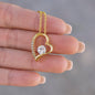 Stunning Heart Forever Love Pendant Necklace