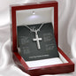 To My Man Steel Cross and Chain