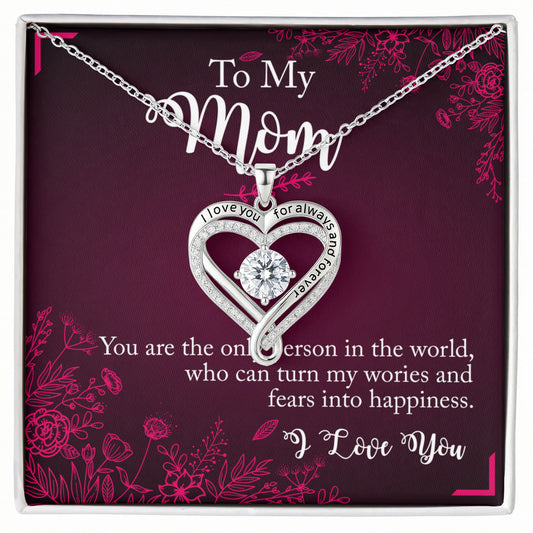 I Love You Mother's Day Heart Necklace