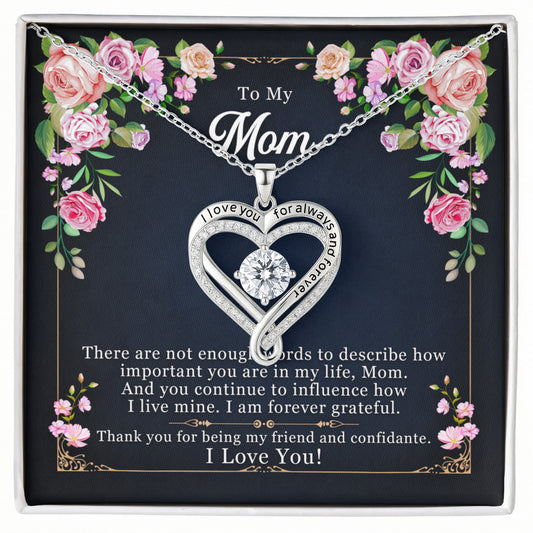 Mom Heart Love Necklace