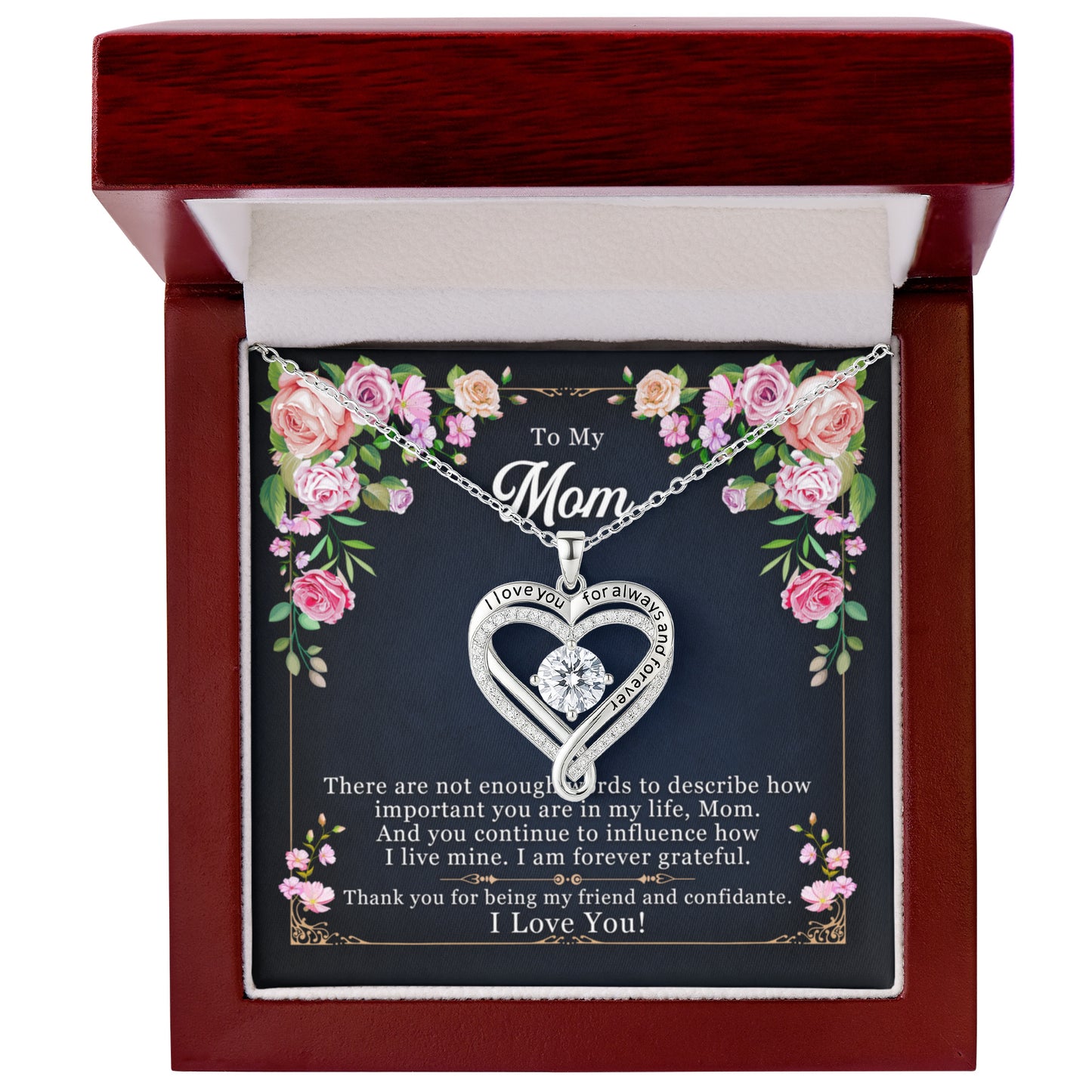 Mom Heart Love Necklace