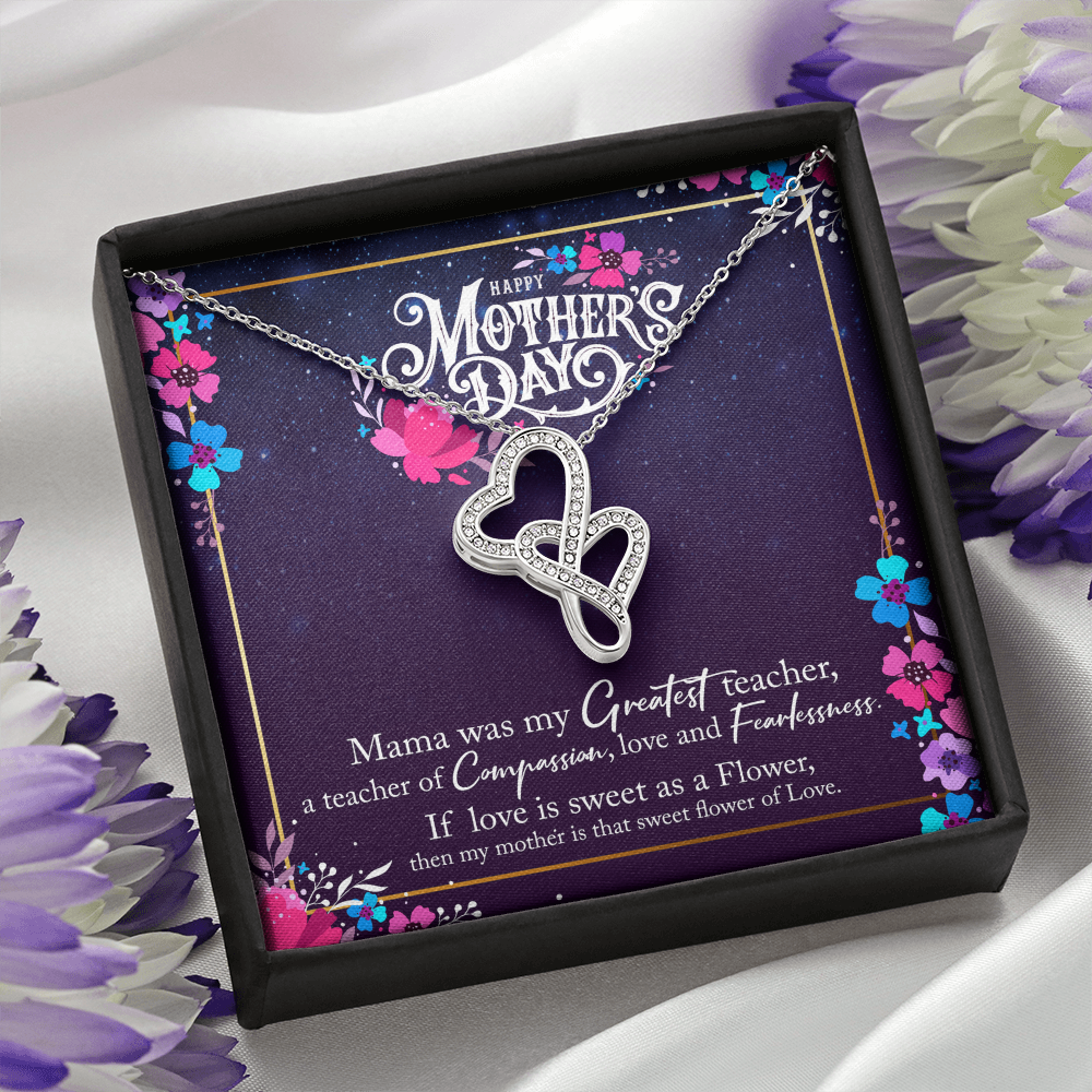 Greatest Mother Double Heart Pendant