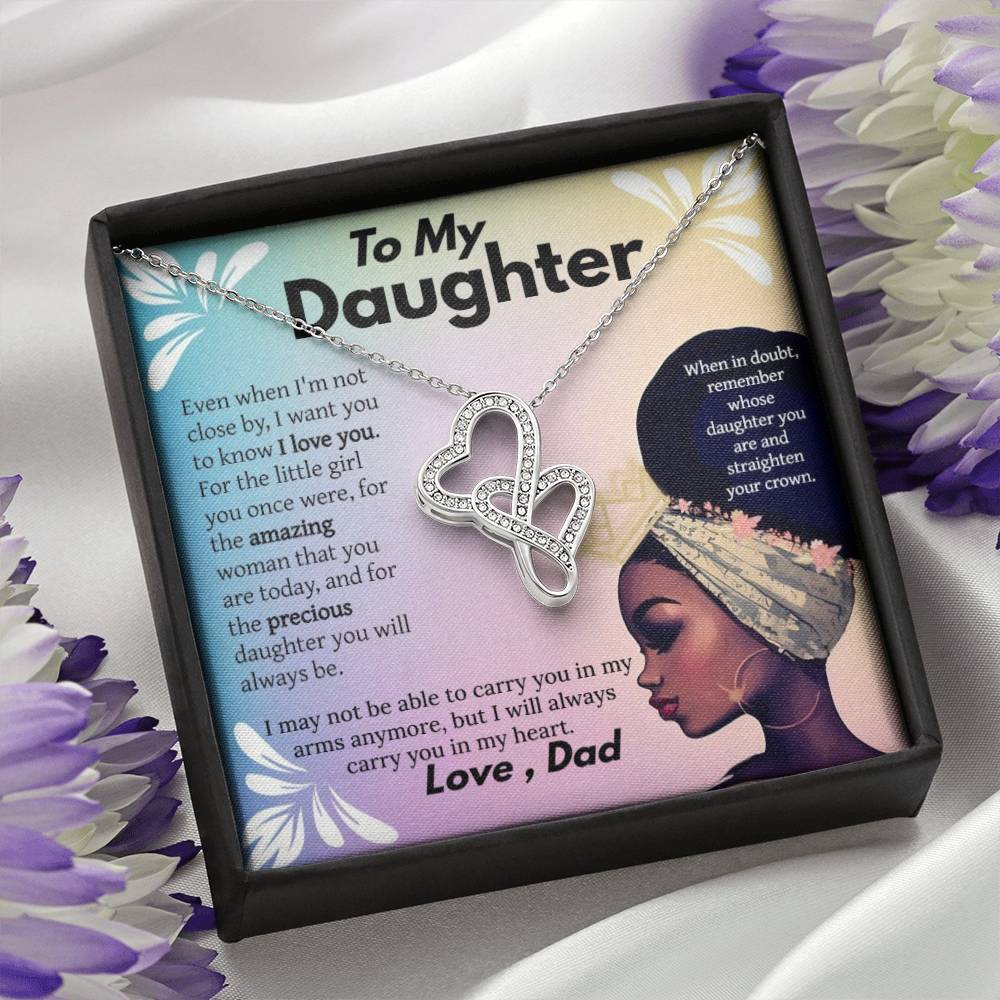 Precious Amazing Heart-to-Heart Daughter Necklace