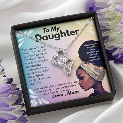 Amazing Precious Heart-to-Heart Daughter Necklace