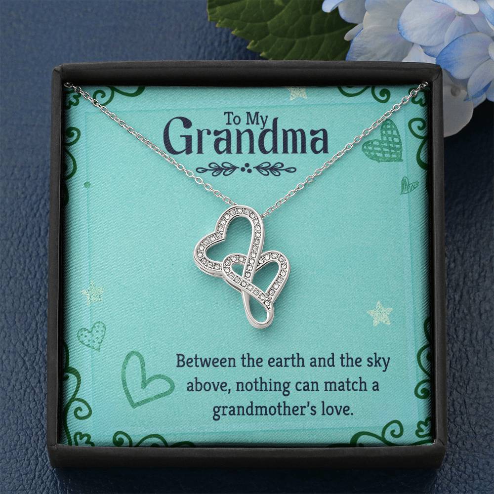 Grandma Heart-to-Heart Pendant Necklace