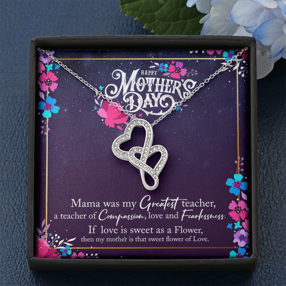 Greatest Mother Double Heart Pendant