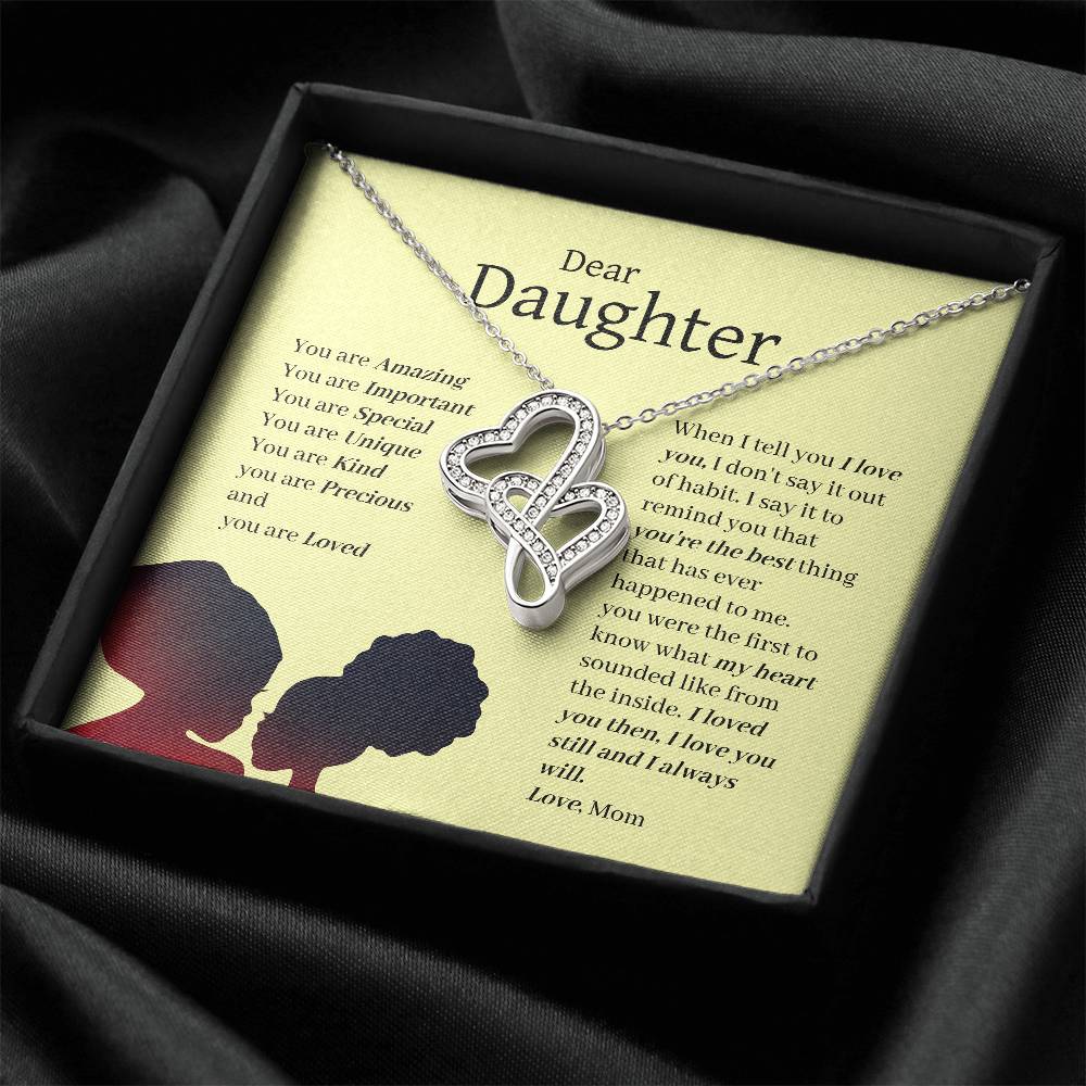 Dear Daughter Heart to Heart Pendant Necklace