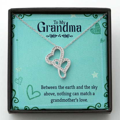 Grandma Heart-to-Heart Pendant Necklace