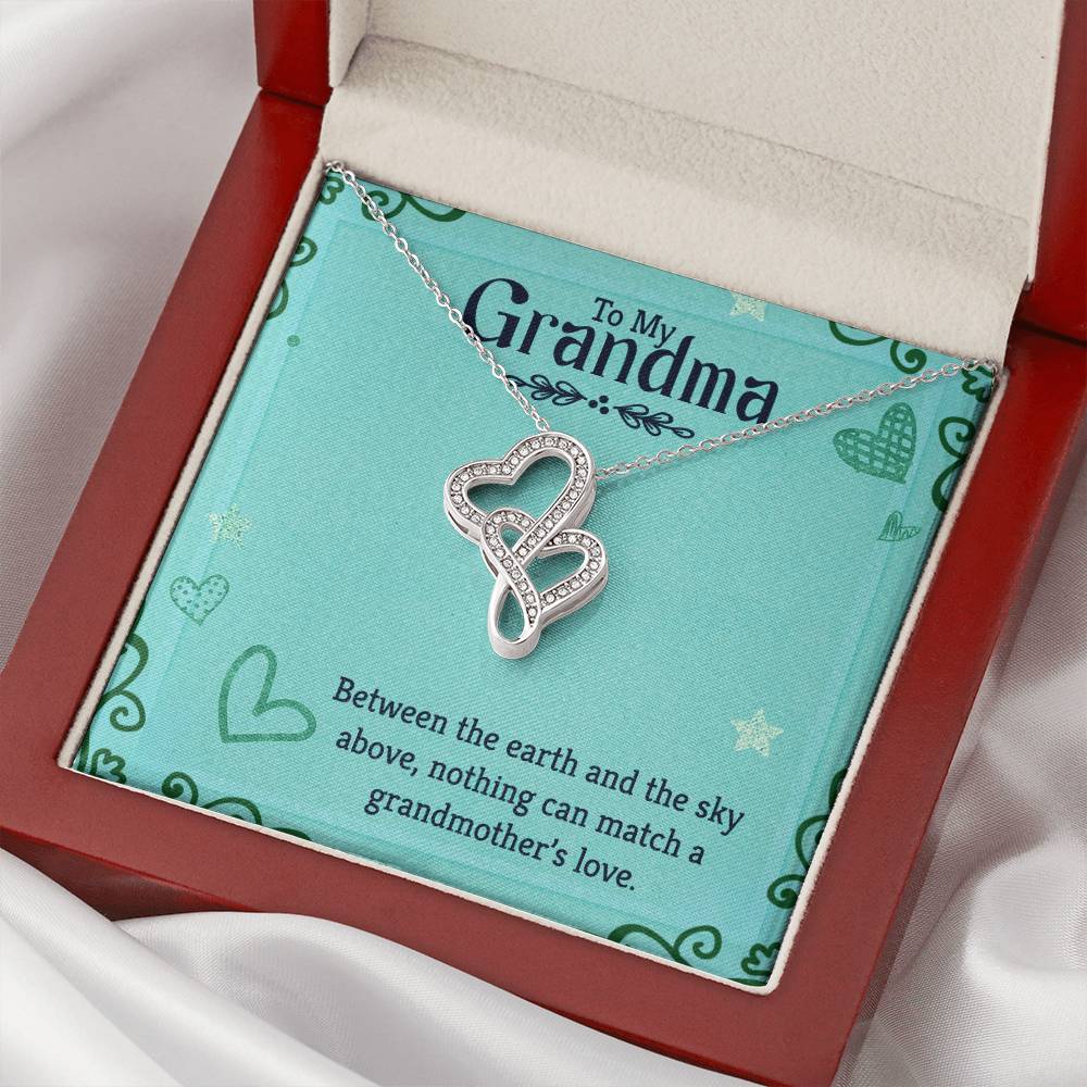 Grandma Heart-to-Heart Pendant Necklace