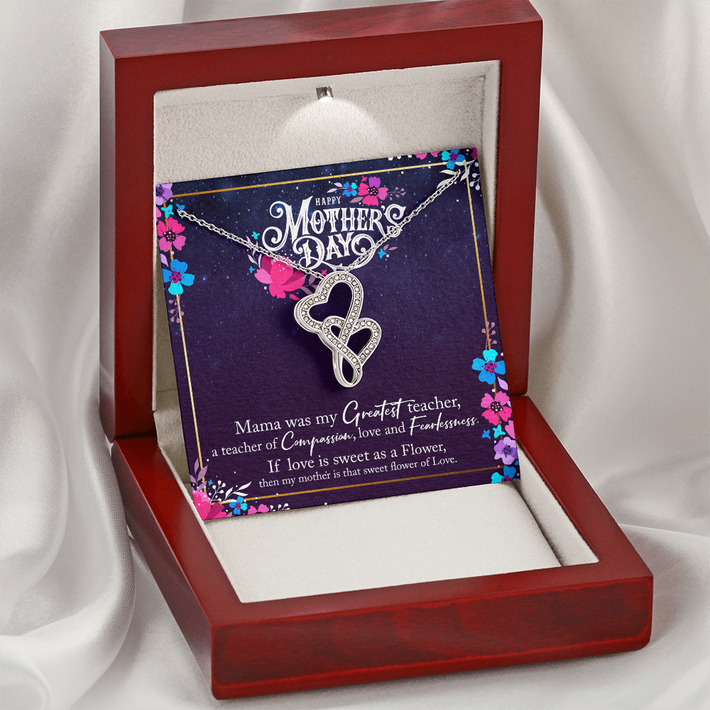 Greatest Mother Double Heart Pendant