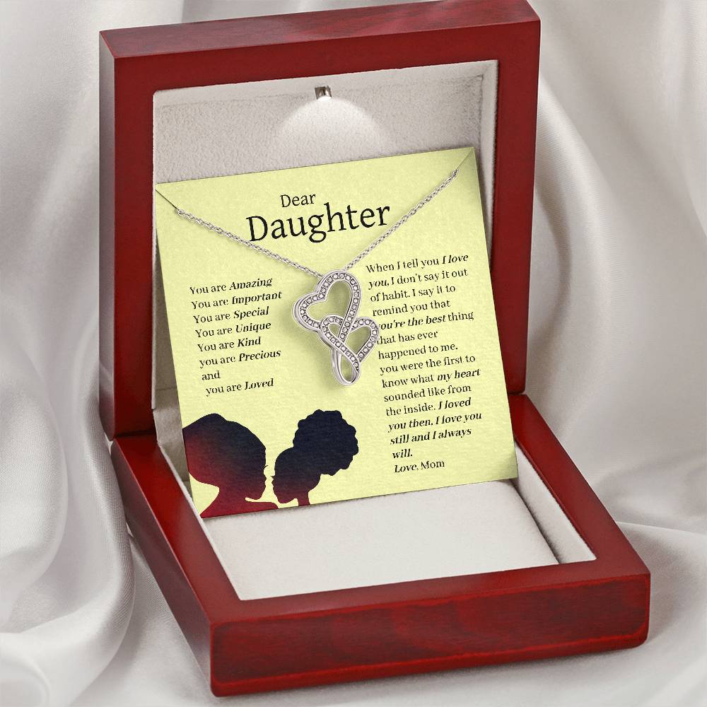 Dear Daughter Heart to Heart Pendant Necklace