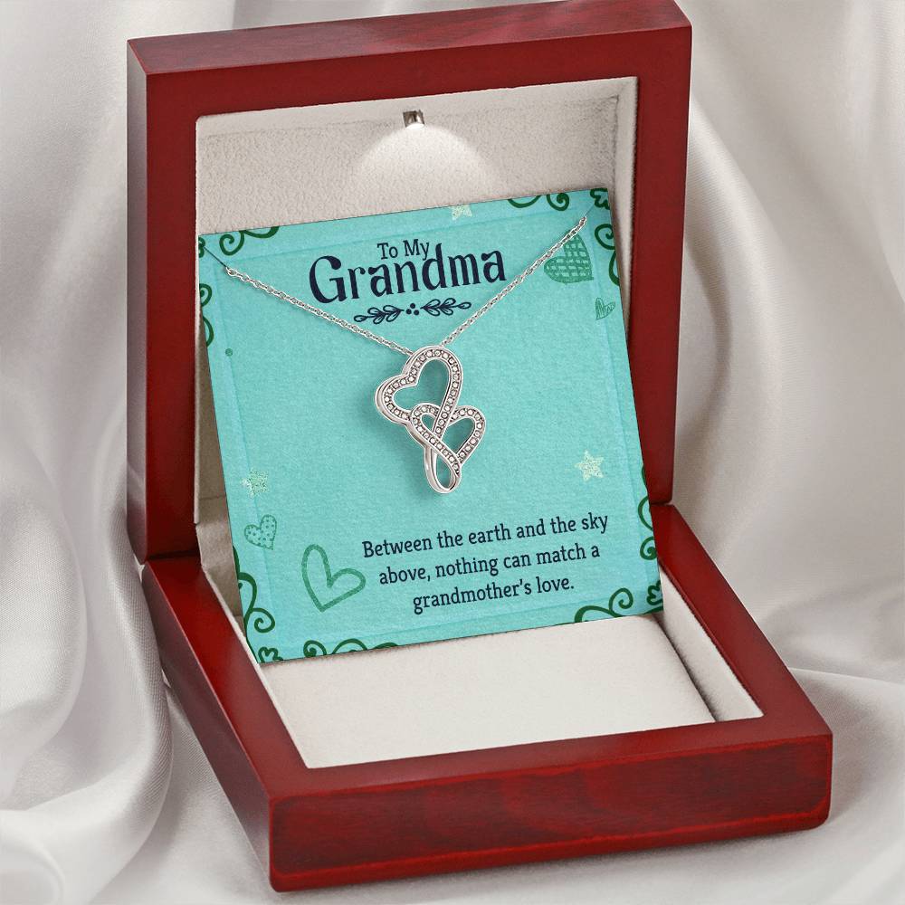 Grandma Heart-to-Heart Pendant Necklace