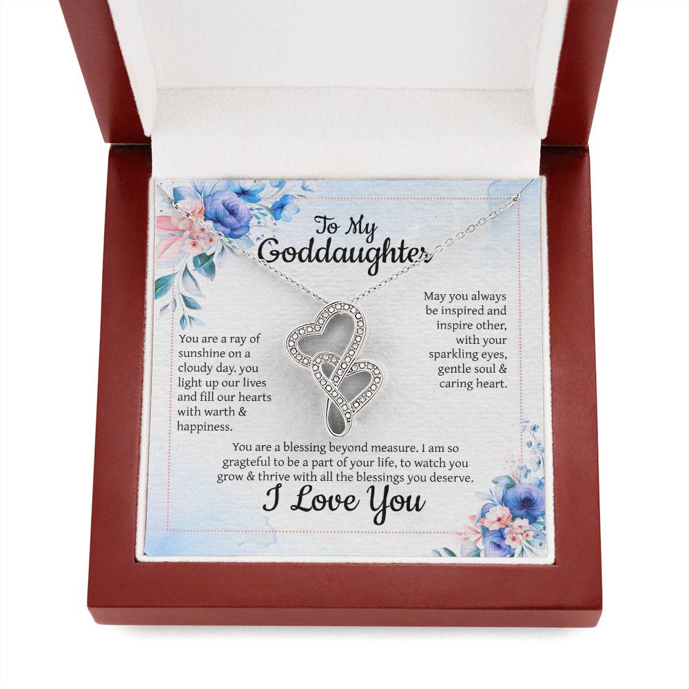 Goddaughter Heart to Heart Pendant & Necklace