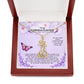 Hugging Giraffes Goddaughter Necklace