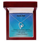 Lovely Aunt Forever Love Heart Birthday Necklace