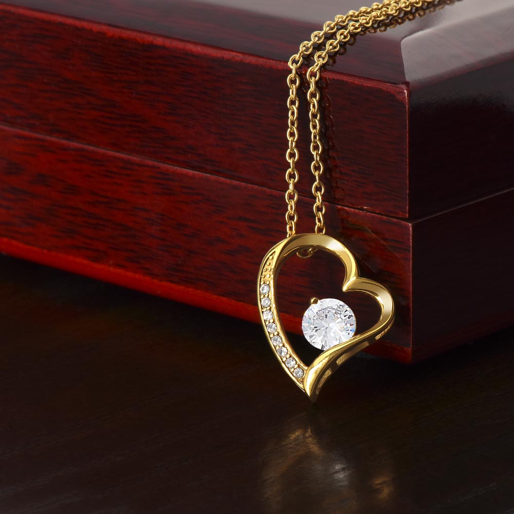 Lovely Aunt Forever Love Heart Birthday Necklace