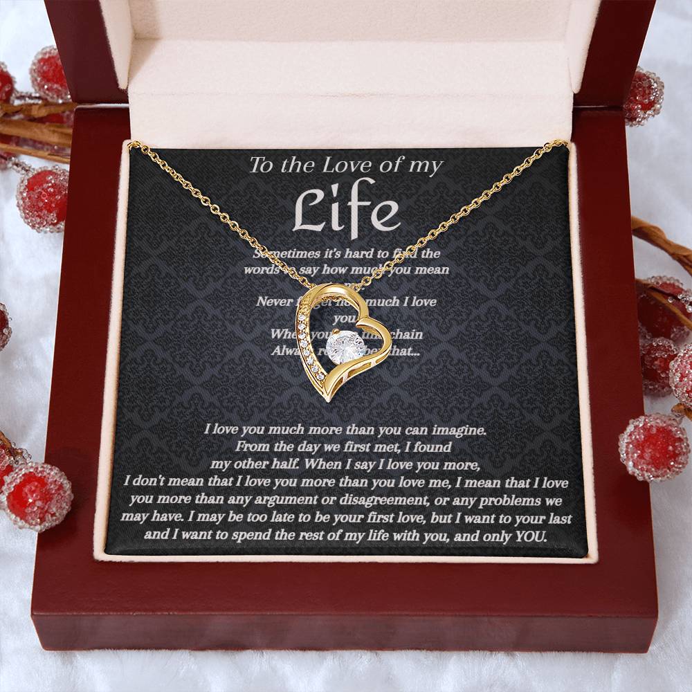 Love of my Life Forever Heart Necklace