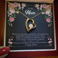I love You Mom Heart Necklace and Pendant