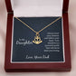 Daughter Anchor Heart Pendant Necklace