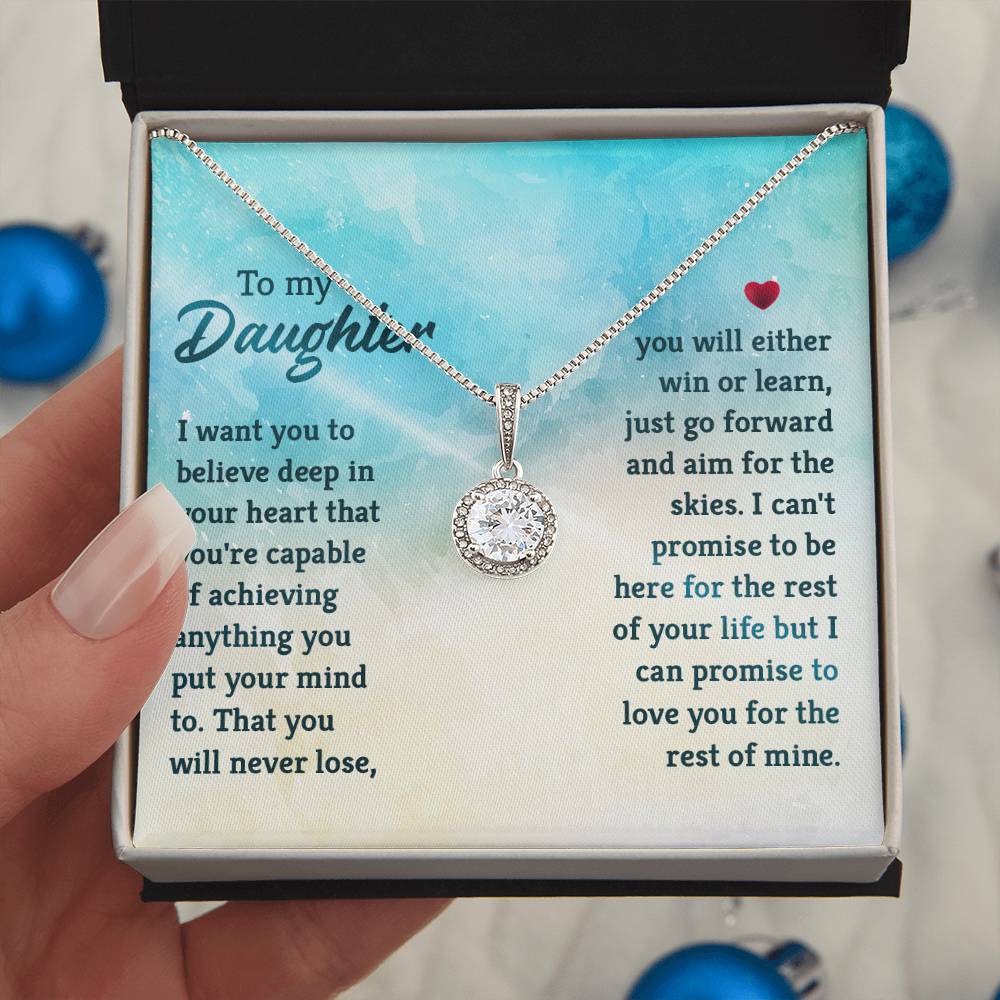 To My Daughter Eternal Hope Pendant Necklace