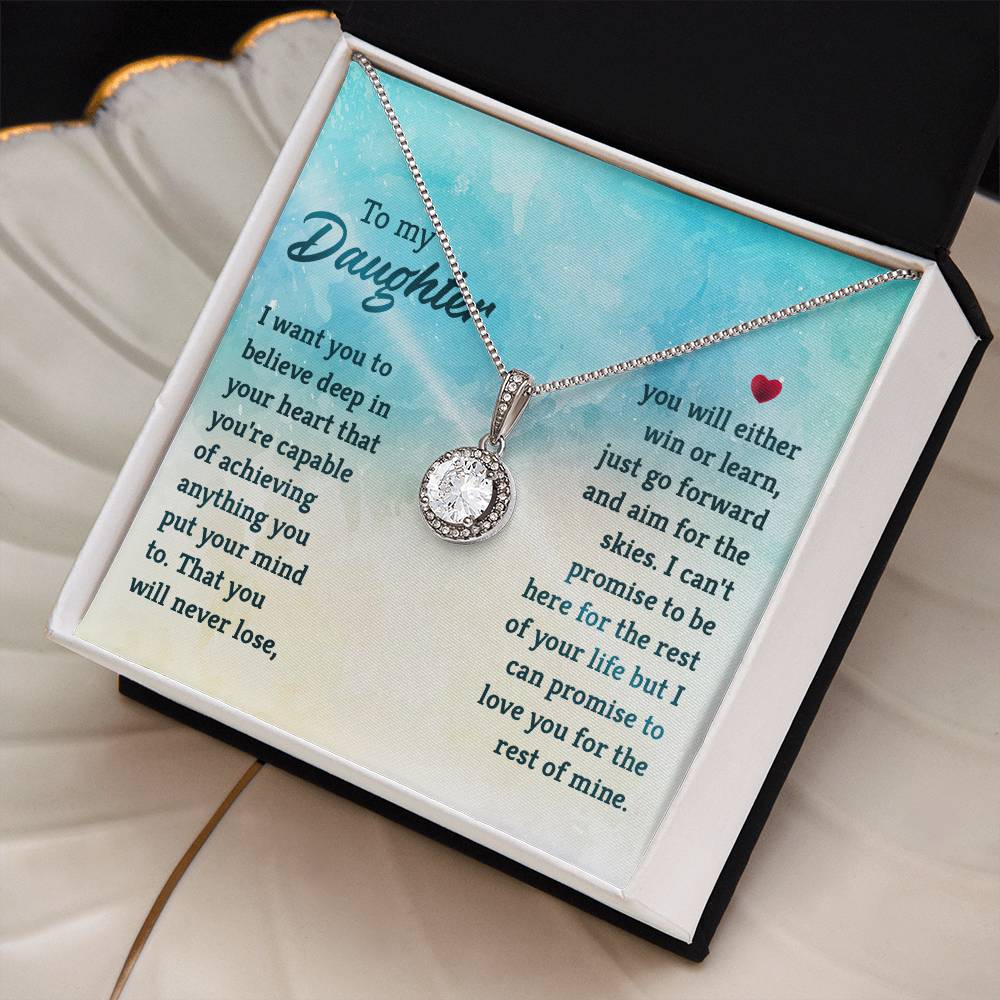 To My Daughter Eternal Hope Pendant Necklace