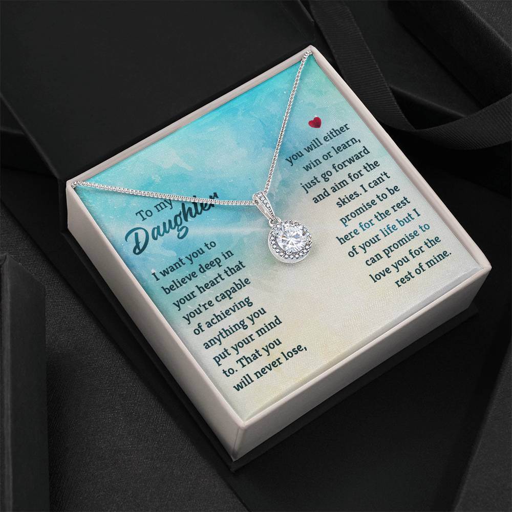 To My Daughter Eternal Hope Pendant Necklace