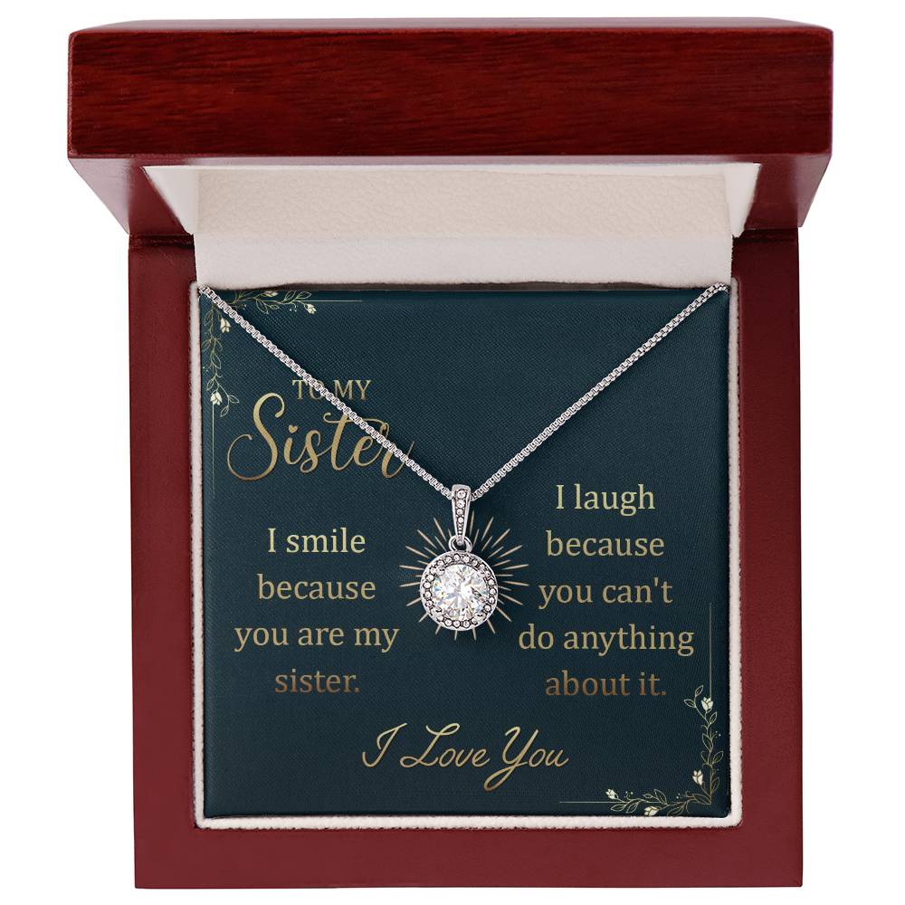 Sister I Love You Eternal Hope Pendant Necklace