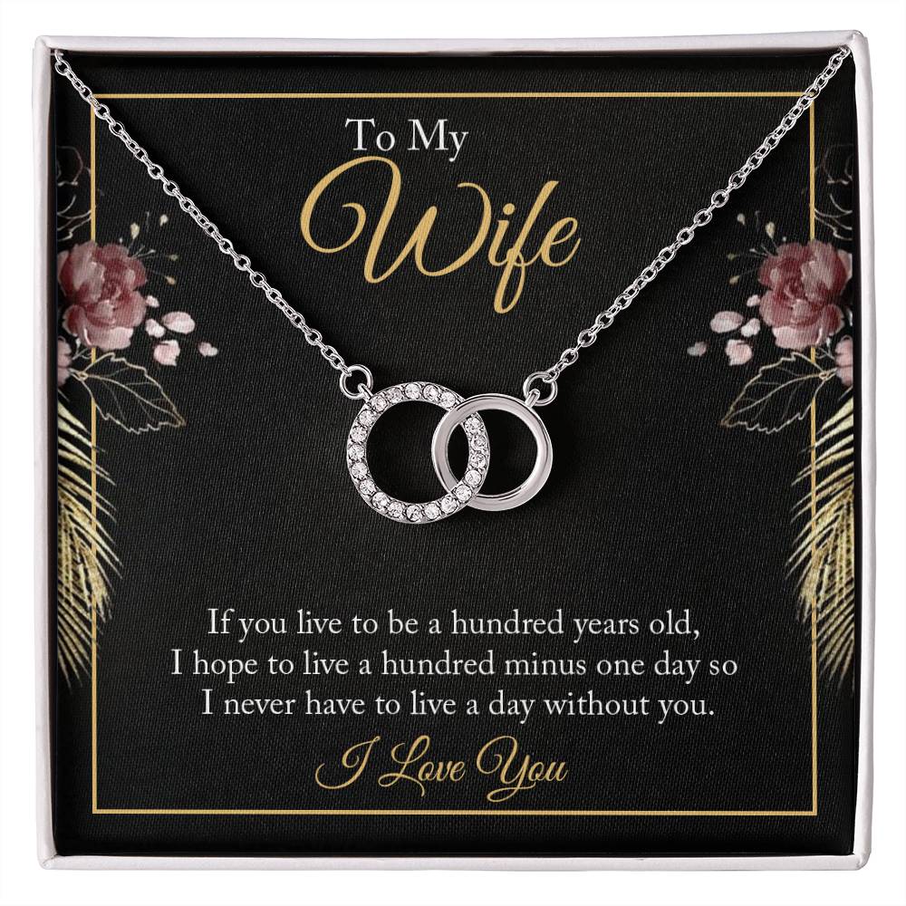 To my Wife Perfect Pair Necklace