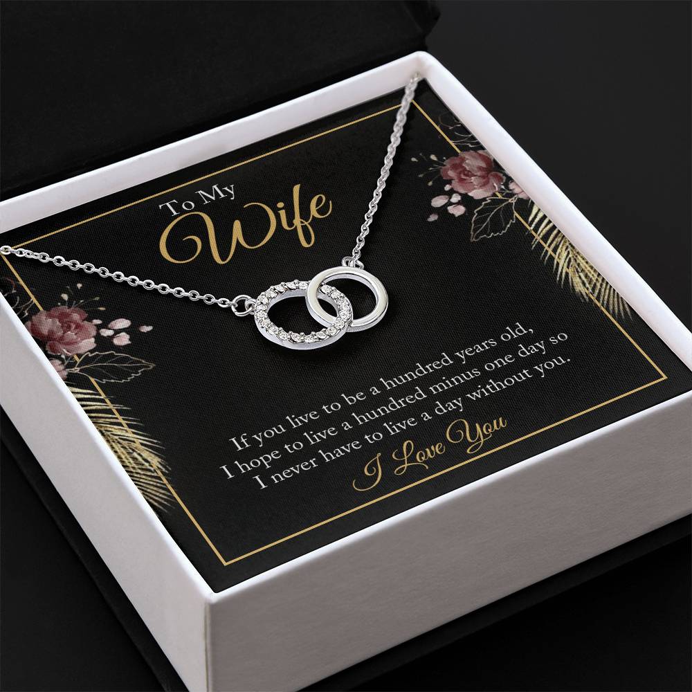 To my Wife Perfect Pair Necklace