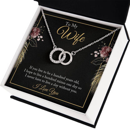 To my Wife Perfect Pair Necklace