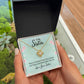 Best Sister Love Knot Necklace