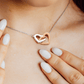 Hjia Double Interlocking Hearts Chain