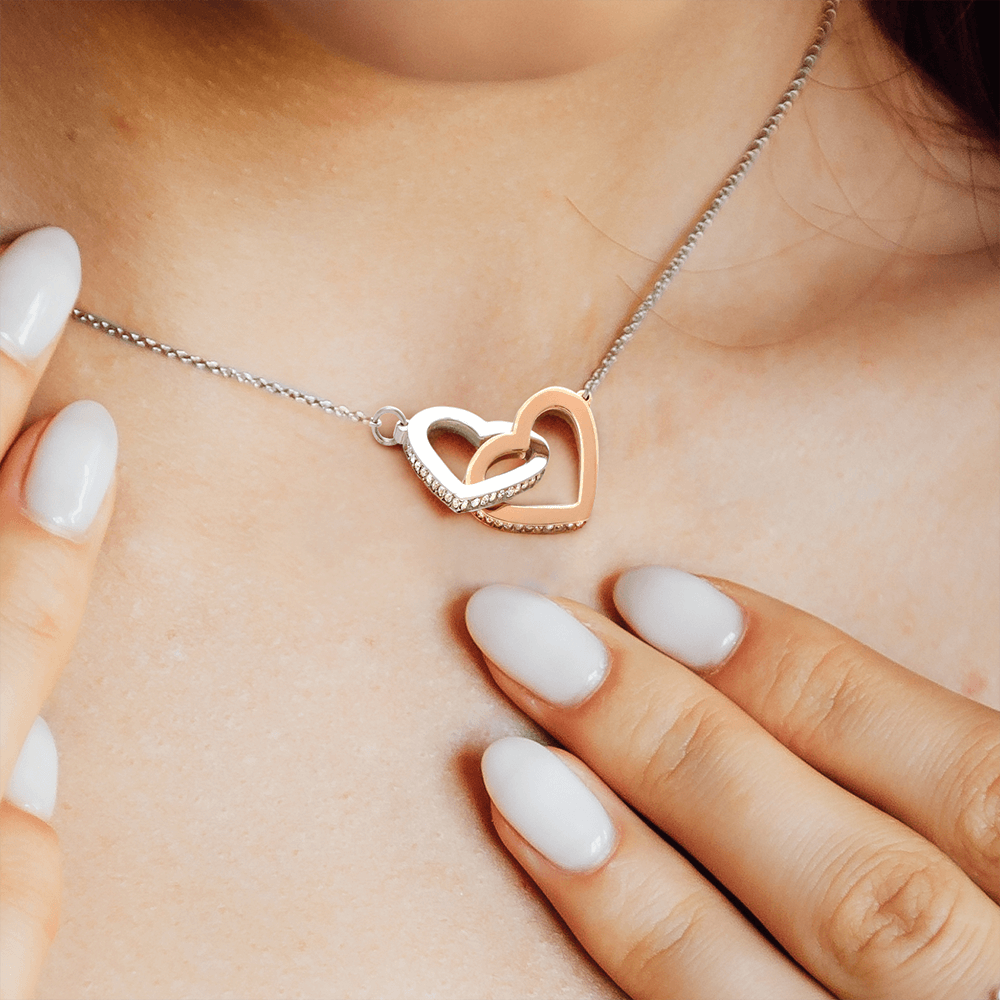 Hjia Double Interlocking Hearts Chain