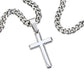 Little Brother Steel Cross Cuban Chain
