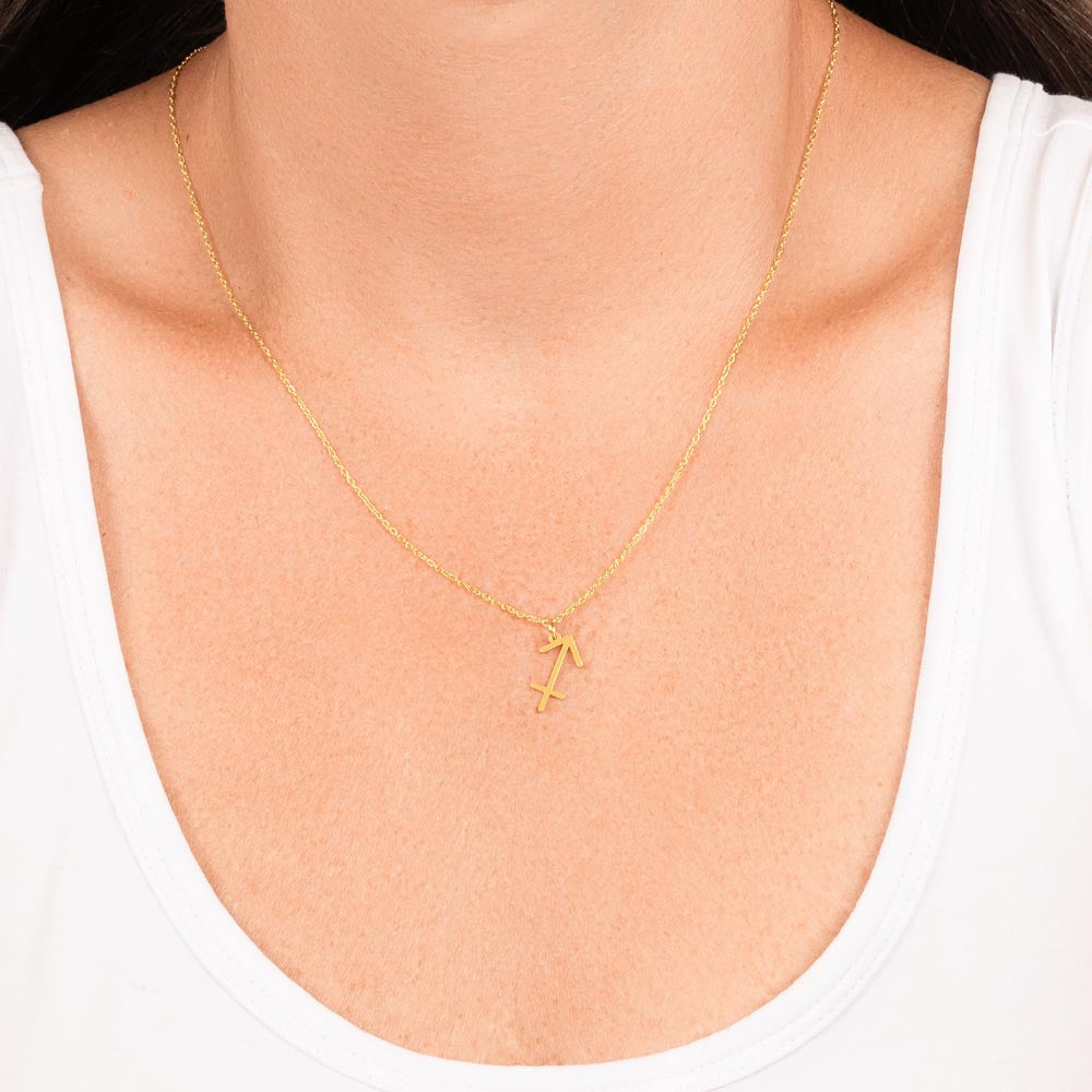 Birthday Brave Optimistic Generous Sagittarius Necklace