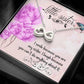To My Little Sister Infinity Heart Necklace