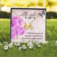 To My Little Sister Infinity Heart Necklace