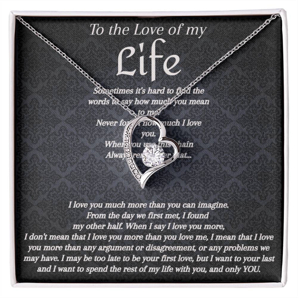 Love of my Life Forever Heart Necklace