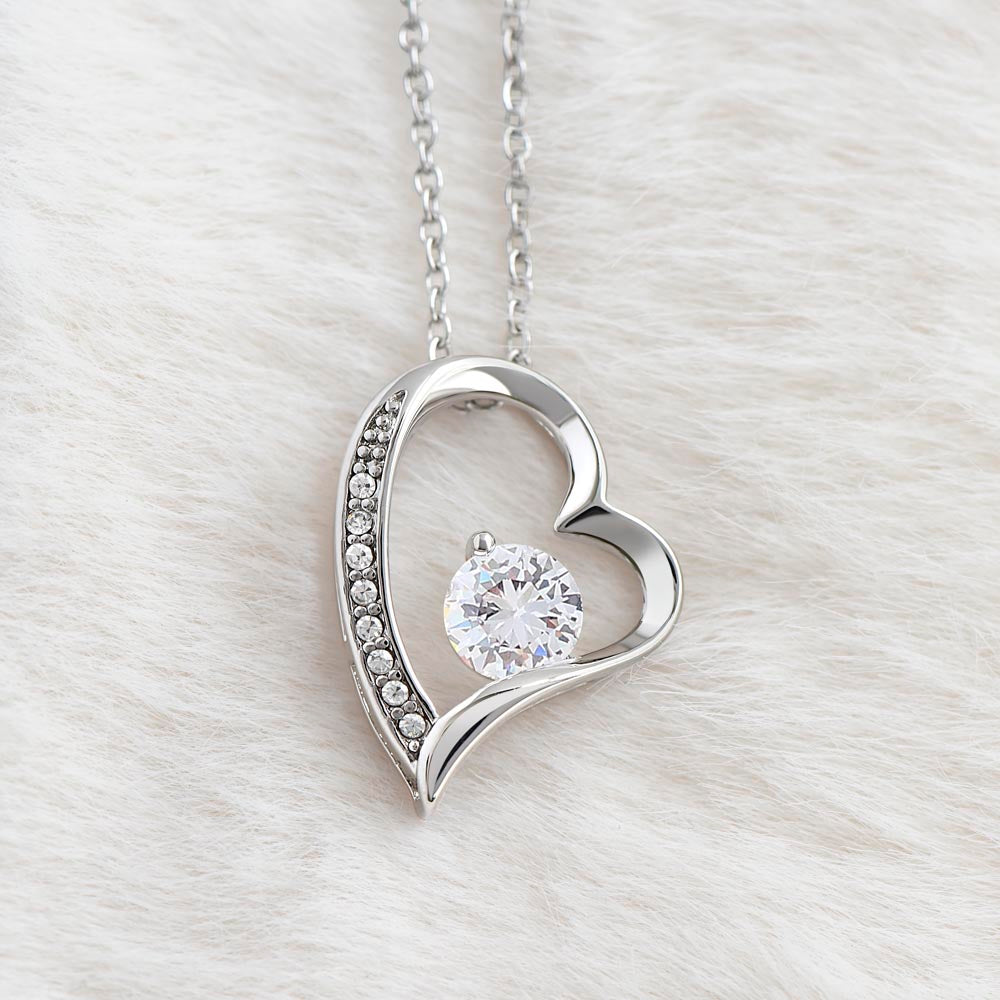 Lovely Aunt Forever Love Heart Birthday Necklace