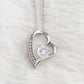 I love You Mom Heart Necklace and Pendant