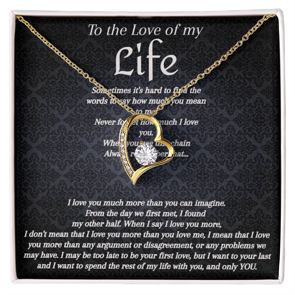 Love of my Life Forever Heart Necklace