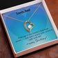 Lovely Aunt Forever Love Heart Birthday Necklace