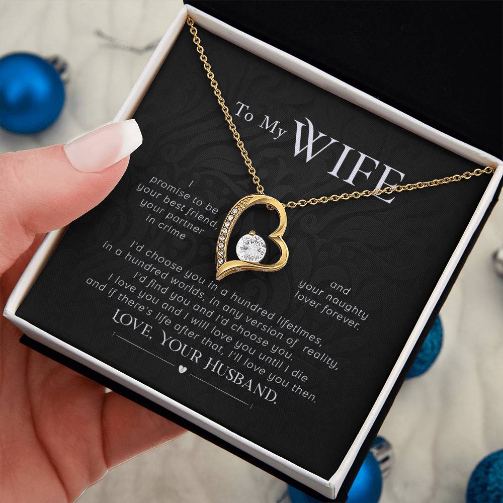 A Promise to my Wife Heart Necklace